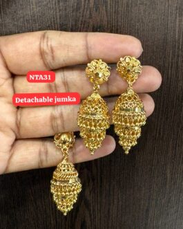 Premium quality One gram gold Step Detachable Jumka