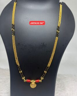 Premium quality One gram gold 36 inch karimani with thali