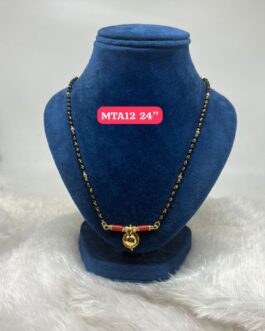 Premium quality One gram gold 24 inch karimani with thali