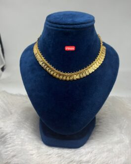 Premium quality One gram gold short laxmi coin neckalce