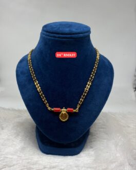 Premium quality One gram gold handmade karimani with thali