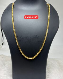 Premium quality Hand made 1st quality One gram gold 24 inch chain