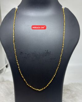 Premium quality Hand made 1st quality One gram gold 26 inch asta patti chain
