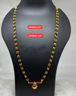 Premium quality one gram gold Musti karimani chain with Thali