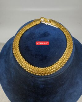 Premium quality One gram gold gents bracelet