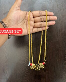 Premium quality One gram gold 30 inch rope chain with Thali