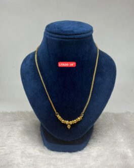 Premium quality one gram gold 18 inch short necklace