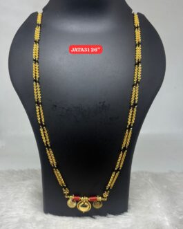 Premium quality one gram gold Mudi karimani 26 inch with laxmi thali