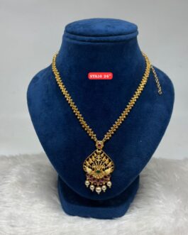 Premium quality One gram gold 24 inch medium size necklace
