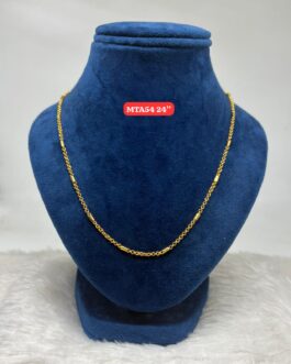 Premium quality one gram gold 24 inch medium size chain
