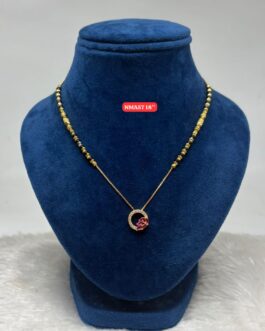 Premium quality one gram gold 18 inch western style karimani