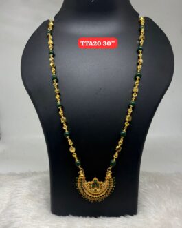 Premium quality One gram gold 30 inch Jeda beads chain with pendent
