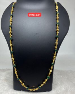 Premium quality One gram gold 30 inch Jeda beads chain