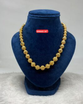 Premium quality One gram gold 18 inch ball design necklace