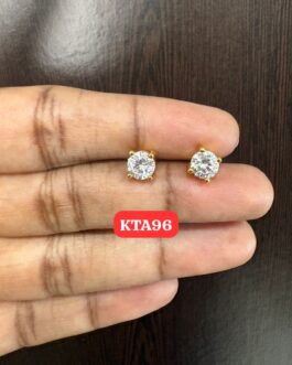 Premium quality One gram gold golden stone stud ear rings