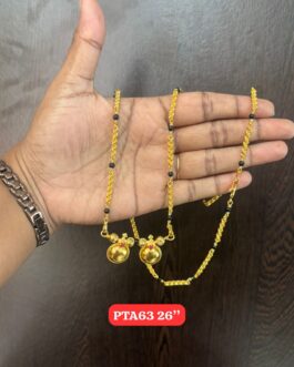 Premium quality One gram gold 26 inch Mudi karimani with thali