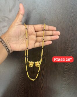 Premium quality One gram gold 26 inch Mudi karimani with thali