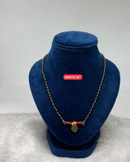 Premium quality One gram gold 18 inch cap karimani with Thali