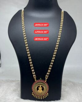 Premium quality one gram gold  Pearl chain with laxmi pendent