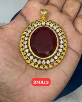 Premium quality One gram gold Big size stone pendent