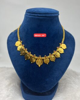 Premium quality One gram gold Coin laxmi necklace