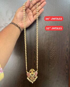 Premium quality One gram gold Pearl chain with big Ganda berunda pendent