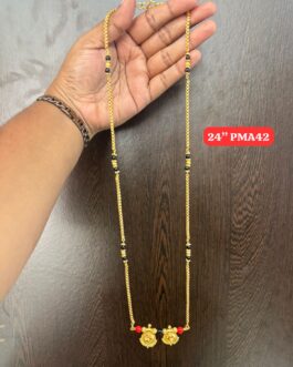 Premium quality One gram gold 24 inch karimani with Thali