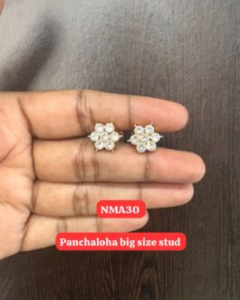 Premium quality Big size 7 stone AD stone stud ear rings