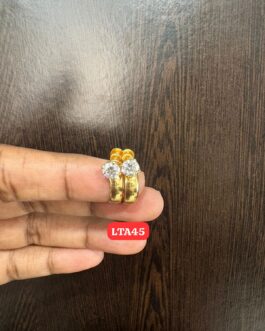 Premium quality One gram gold traditional Stone ear rings