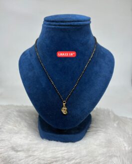 Premium quality One gram gold 18 inch black beads karimani with small dollar