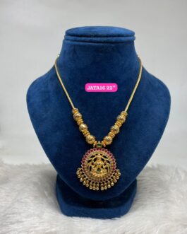 Premium quality One gram gold laxmi necklace