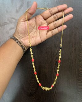 Premium quality One gram gold 22 inch Oval GSB Kas thali