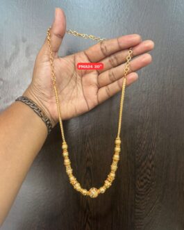 Premium quality One gram gold Antique beads necklace