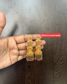 Premium quality one gram gold Big size Jumka