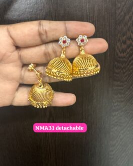 Premium quality One gram gold Detachable jumka
