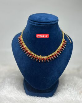 Premium quality One gram gold Coral necklace