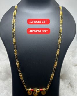Premium quality One gram gold mudi karimani with cap with thali