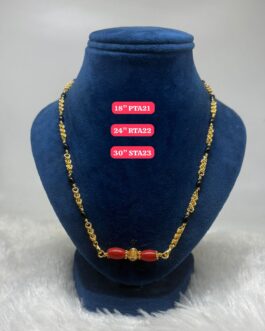 Premium quality One gram gold Single line mudi karimani with thali