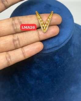 Premium quality one gram gold Vanki rings