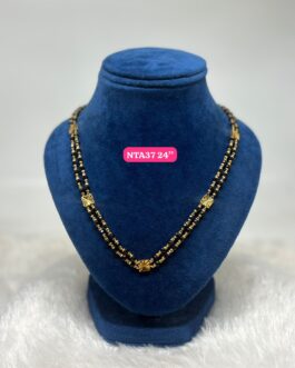 Premium quality One gram gold 24 inch double line karimani chain