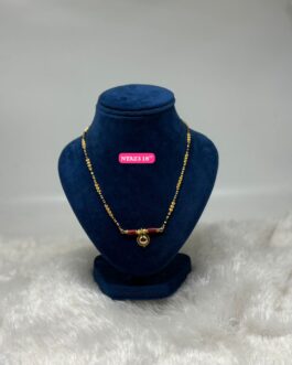 Premium quality one gram gold 18 inch mudi cap karimani with thali