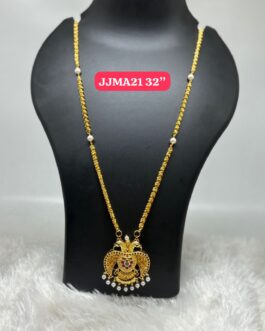 Premium quality One gram gold 32 inch dashavathara pearl chain with ganda berunda pendent