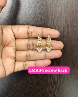 Premium quality one gram gold ear rings