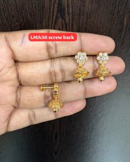 Premium quality one gram gold ear rings