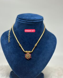 Premium quality One gram gold short necklace