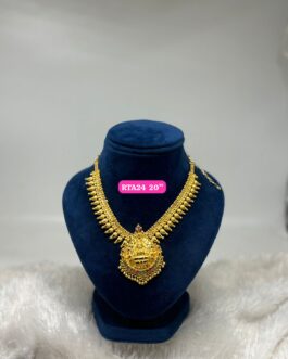 Premium quality One gram gold short and long laxmi necklace