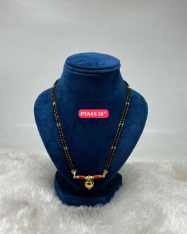 Premium quality One gram gold 18 inch karimani with thali
