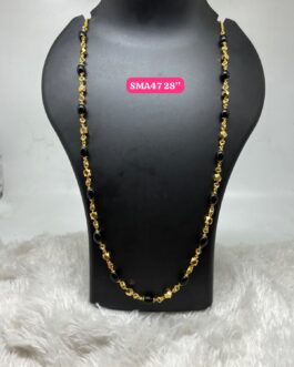 Premium quality One gram gold 30 inch beads chain