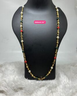 Premium quality One gram gold 30 inch beads chain