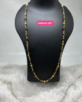 Premium quality One gram gold 30 inch beads chain
